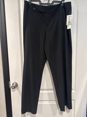 Nine West 20W Black Dress Pants Straight Leg Career Trousers NWT
